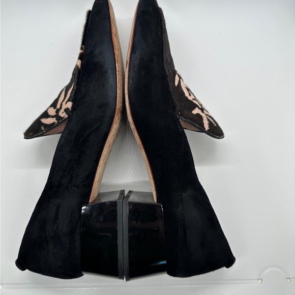 Anthropologie AD & Daughters Calf Hair Greyan Square Toe Slip On Shoe Sz 8.0 - Picture 8 of 12